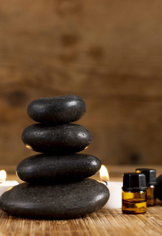 Hot Stone sten og olie til massage